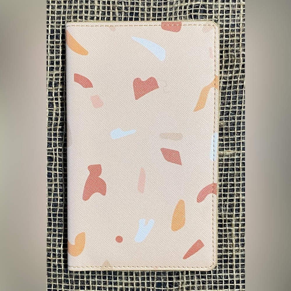 Glass Ladder & Co Terrazzo Travel Wallet, Vegan Leather, Lots of Compartments